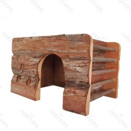 WOODEN HOUSE L40 xW25 x H29cm